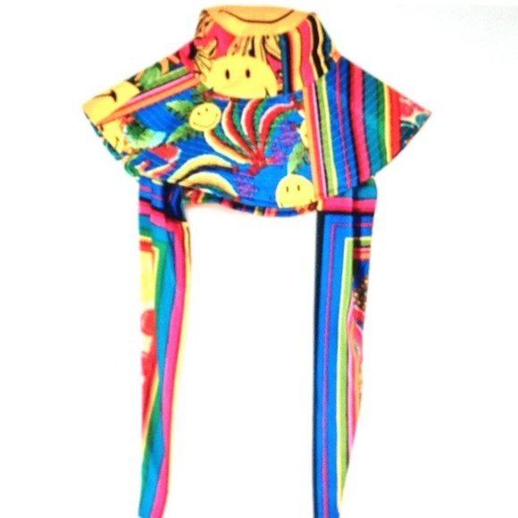 🌟HP 🌟😊FARM Rio Mixed Scarves Smiley Hat - Picture 3 of 16